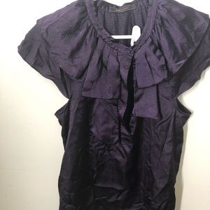 Size medium BCBG dress shirt, dark purple.